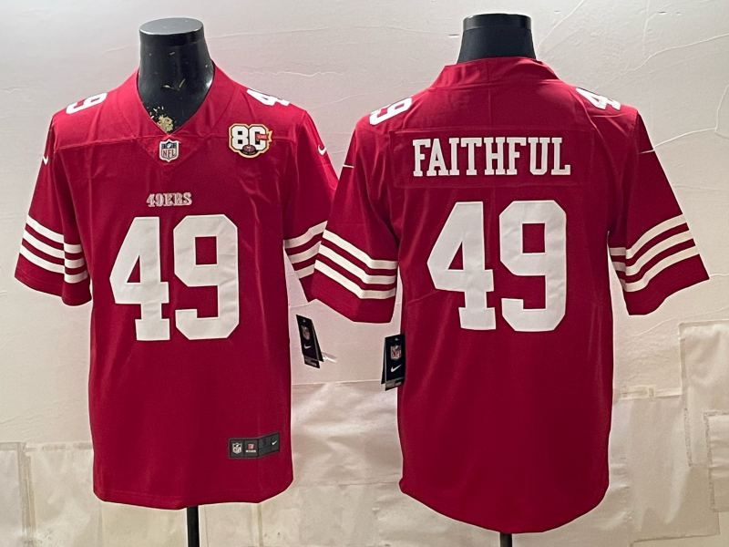 Men 2026 Nike San Francisco 49ers #49 Faithful red NFL Jersey 0901002->san francisco 49ers->NFL Jersey